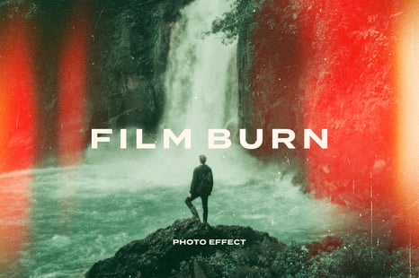 Film Burn Photo Effect - Retro overlay