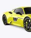 Sport Car Mockup - Front Half Side View