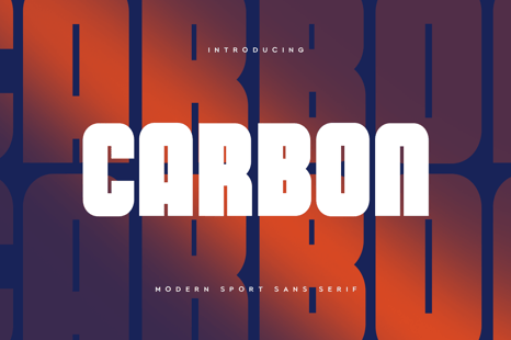 Carbon - Modern Sport Sans Serif - Fonts