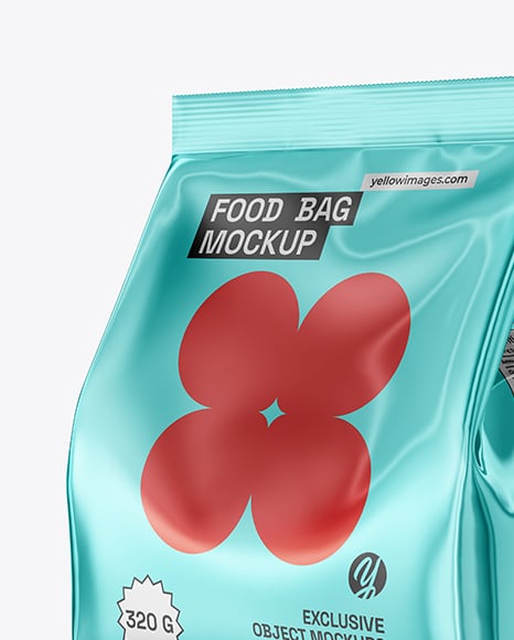 Glossy Metallic Package Mockup