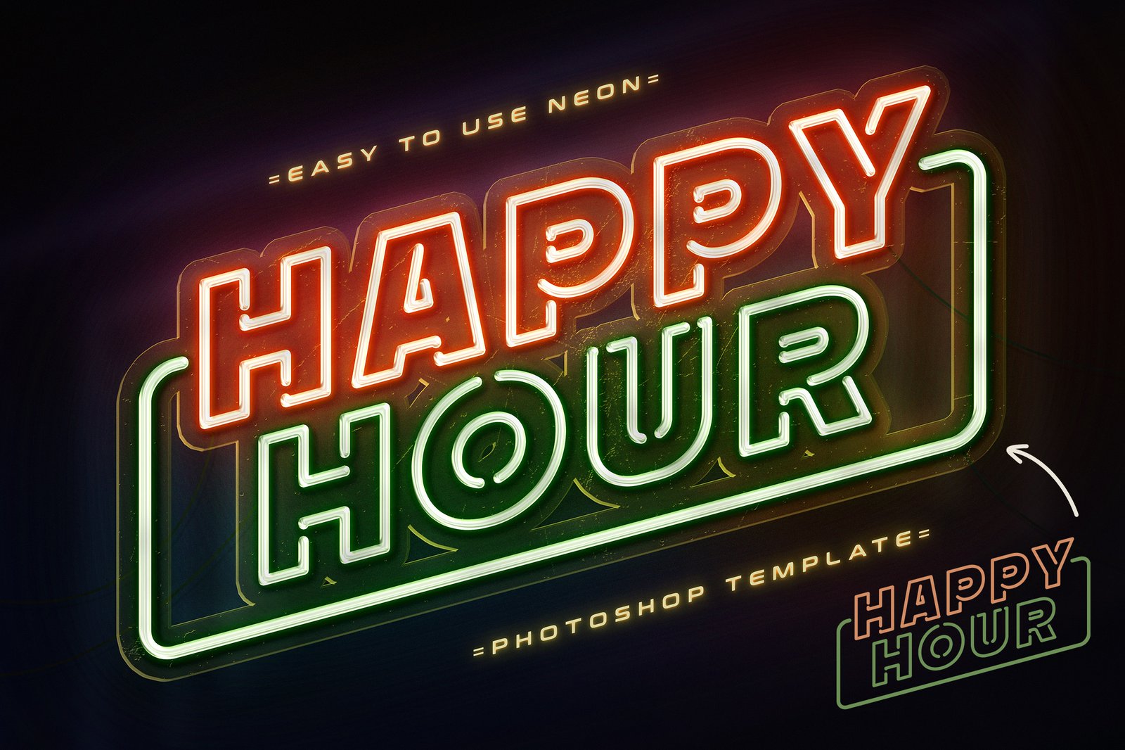Neon Sign Text Effects