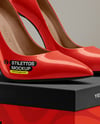 Glossy Stilettos on Shoe Box Mockup