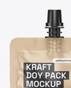 Kraft Doy Pack Mockup