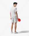 Asian Man Wearing Table Tennis Uniform Mockup