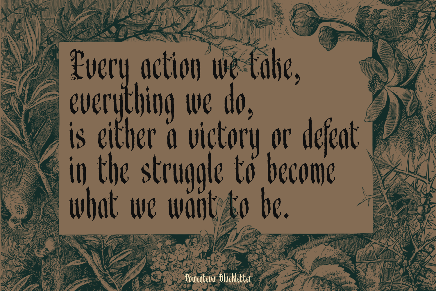 Pomenteva - Blackletter Font