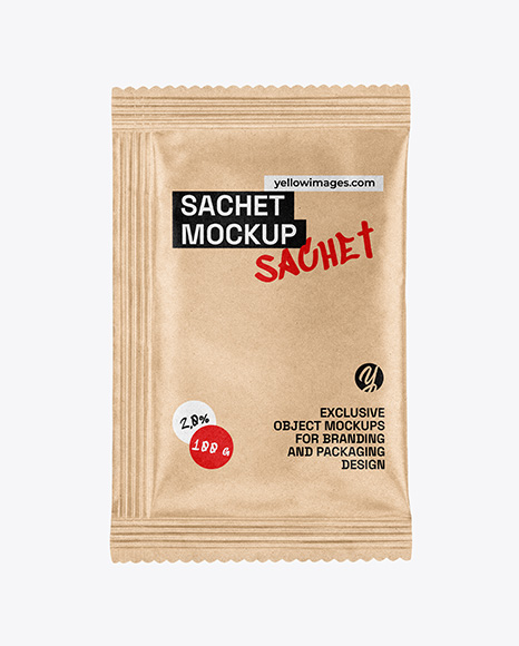 Kraft Paper Sachet Mockup