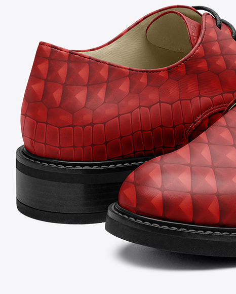 Pair of Women's Derby Shoes Mockup