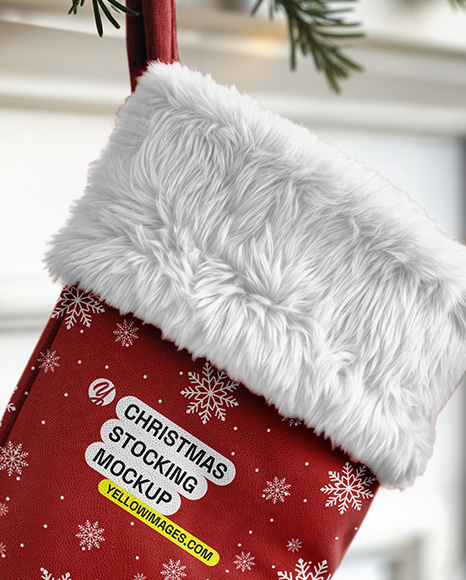 Christmas Stocking Mockup