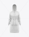 Women Cotton Hoodie Dress Mockup