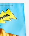 Paper Bag with French Fries Mockup