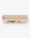 Kraft Paper Tray with Hot Dog Mockup