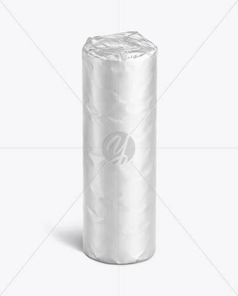 Matte Round Snack Package Mockup