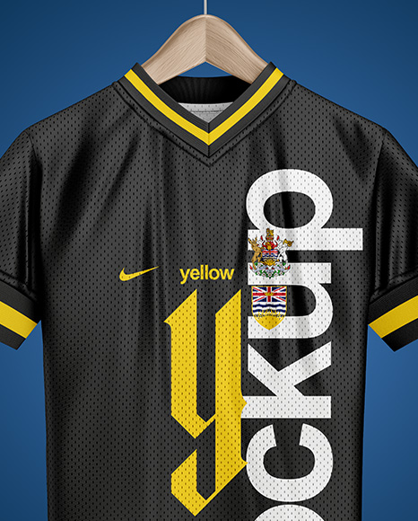 Baseball Jersey on a Wooden Hanger Mockup