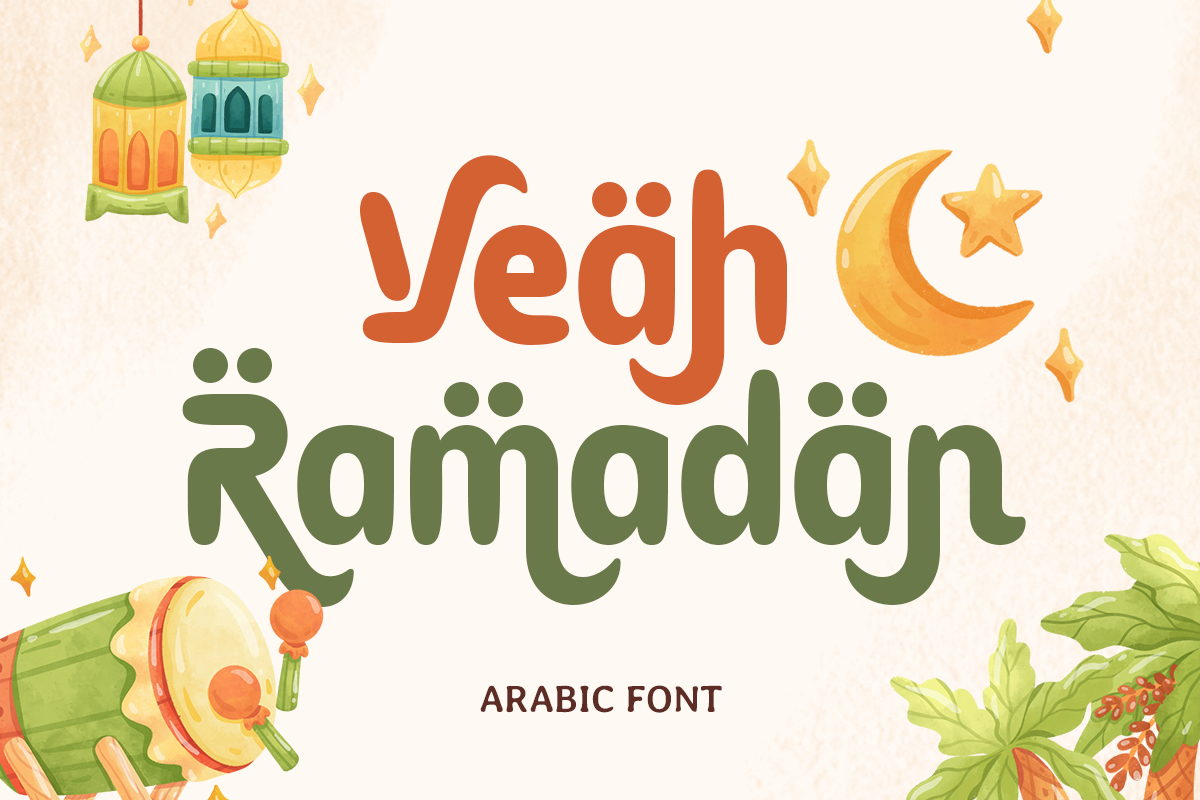 Yeah Ramadan - Arabic Font