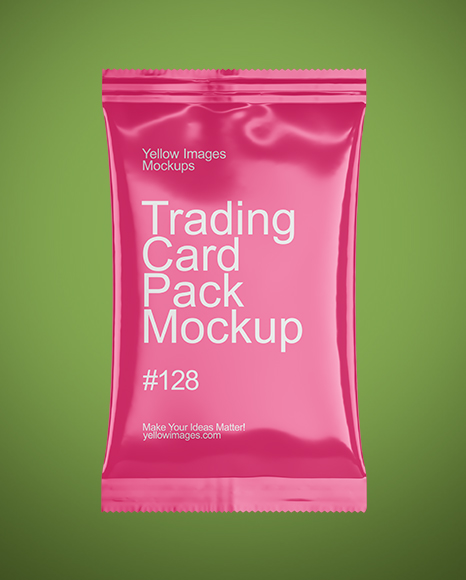 Glossy Trading Card Pack Mockup
