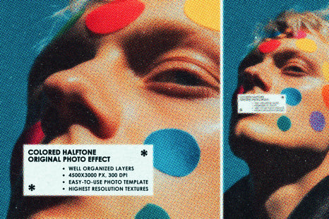 Original Zine Color Halftone Effect - Add-Ons