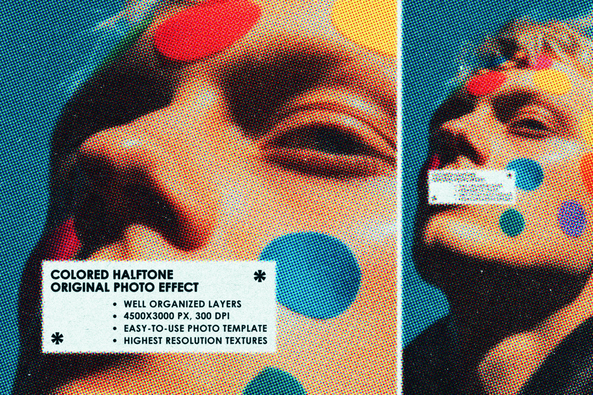 Original Zine Color Halftone Effect