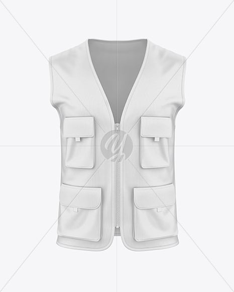 Safety Vest Mockup - Front View