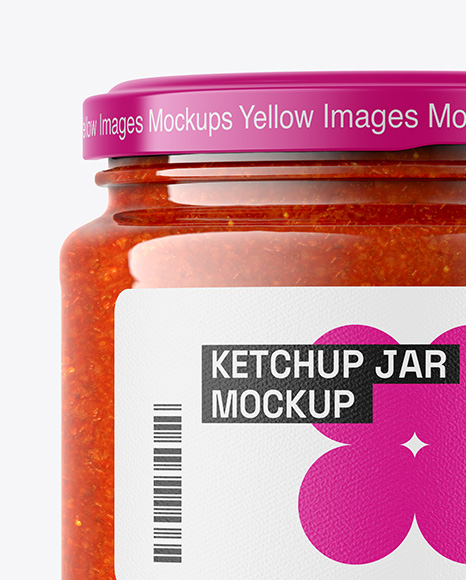 Tomato Sauce Jar Mockup
