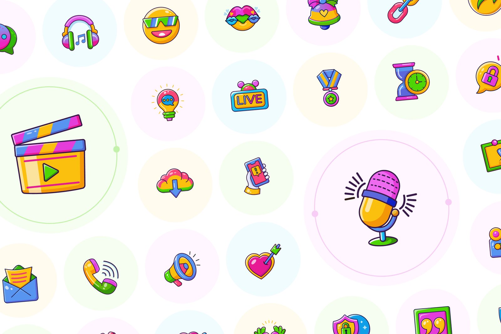 Chat and Social Media Icons