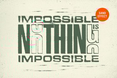 Messy Sand Print Text & Logo Effect - Text effect photoshop