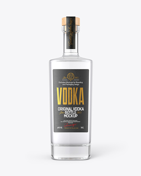 Vodka Bottle Mockup