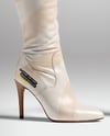 Pair of Over-The-Knee Boots on Women's Legs with Jeans Mockup