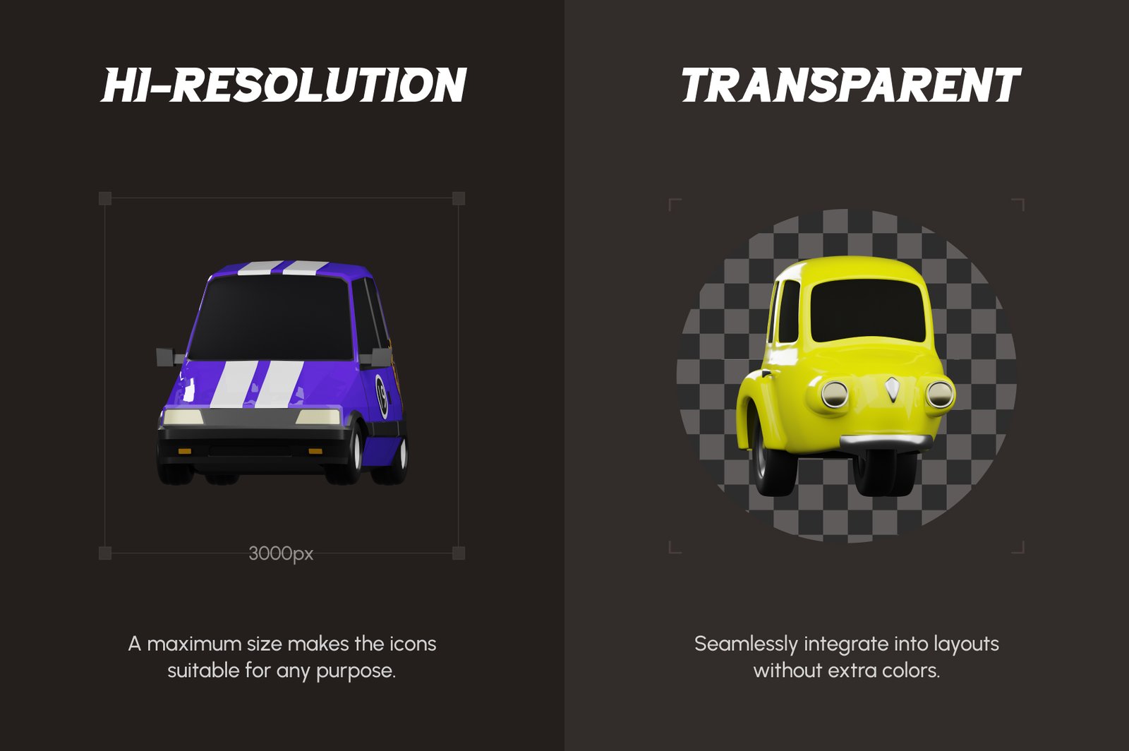 3D Vehicle Models Set
