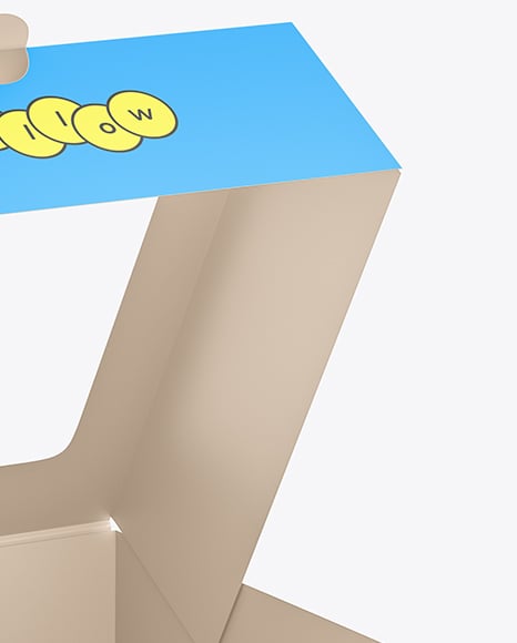 Paper Cake Box Mockup