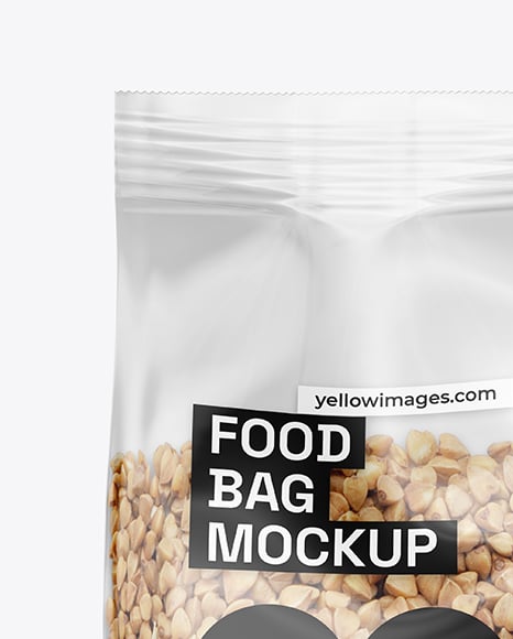 Package with Buckwheat Mockup