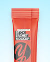 Matte Stick Sachet Mockup