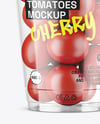 Plastic Cup with Cherry Tomatoes Mockup