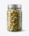 Glass Jar with Cardamom Pods Mockup
