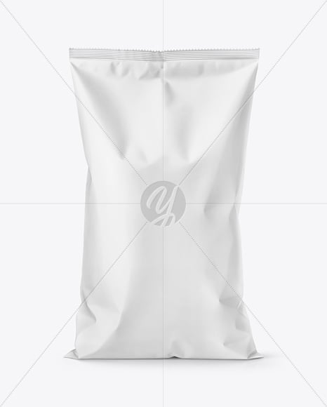 Large Matte Snack Bag Mockup