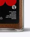 Square Glass Jar with Ground Allspice Mockup
