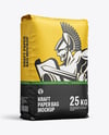 Kraft Paper Bag Mockup - Half Side View