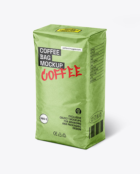 Kraft Paper Coffee Bag Mockup