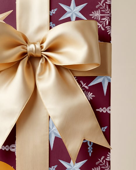 Rectangular Gift Box with Bow Mockup