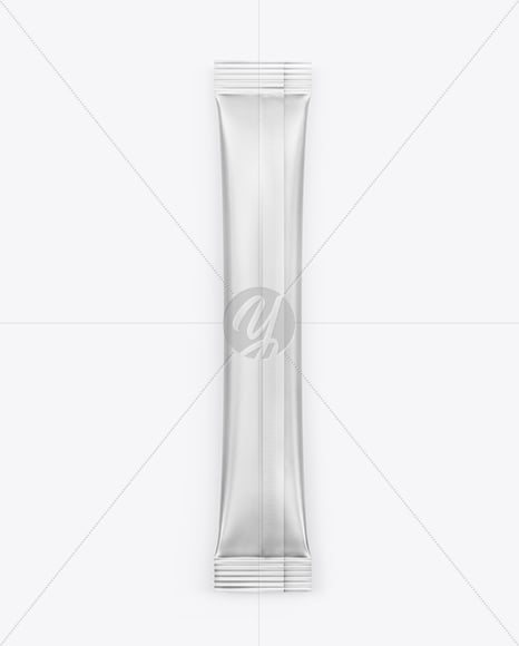 Matte Metallic Stick Sachet Mockup