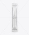 Matte Metallic Stick Sachet Mockup