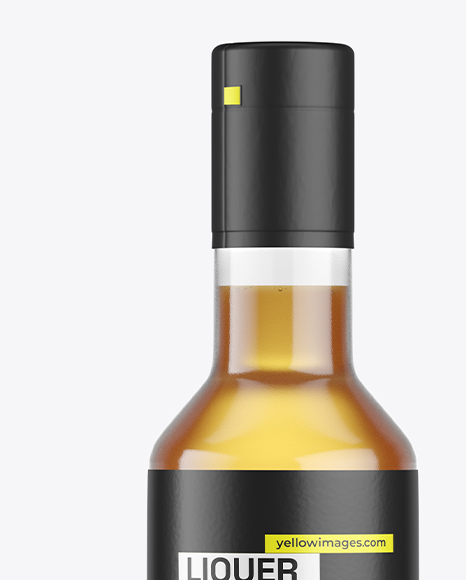 Liquer Glass Bottle Mockup