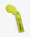 Opened Matte Stick Sachet with Liquid Mockup