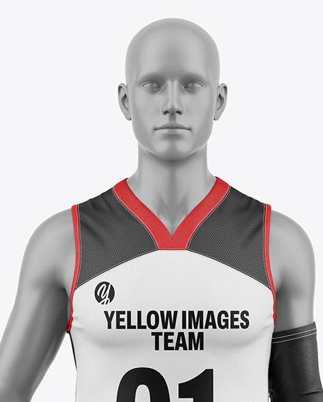 Basketball Full Kit Mockup - Front View