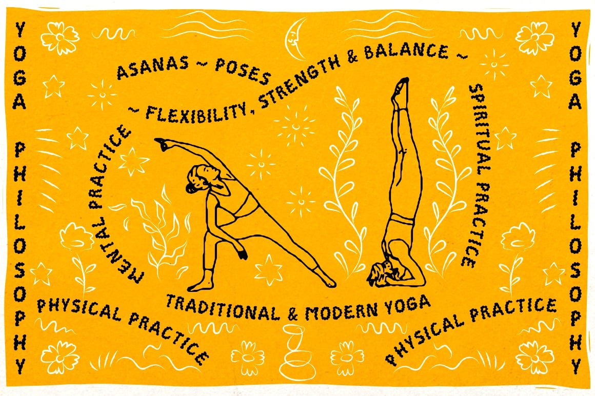 Yoga Alma groovy font