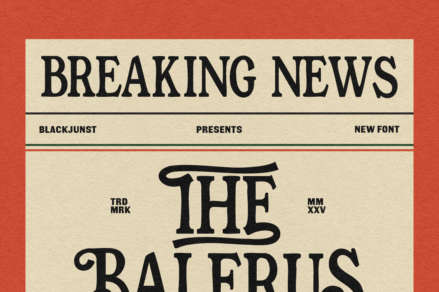 The Balerus – Bold Vintage Serif