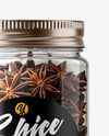 Plastic Jar with Star Anise Mockup