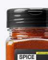Plastic Square Spice Jar with Smoked Paprika Mockup