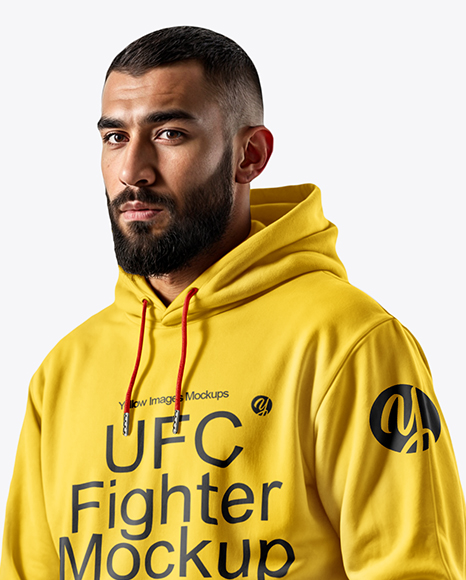 Male UFC Fighter Wearing Track Suit Mockup