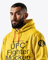 Male UFC Fighter Wearing Track Suit Mockup
