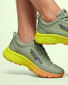Running Shoes on Women's Legs Mockup